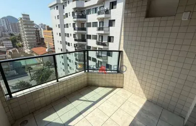 Apartamento com 2 dormitórios para alugar, 75 m² por r$ 3.000,00/mês - vila guilhermina - praia grande/sp