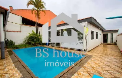 Terreno com duas casas, piscina e churrasqueira - parque novo oratório