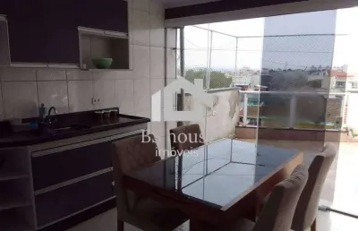 Cobertura  90m², 2 dormitórios, com churrasqueira, 1 vaga - vila helena