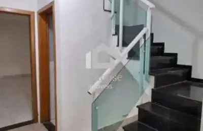 Sobrado novo 3 suítes, 04 vagas,  222m² vila alpina - santo andré
