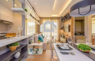 Apartamento com 2 dormitórios e sacada, bairro santa terezinha