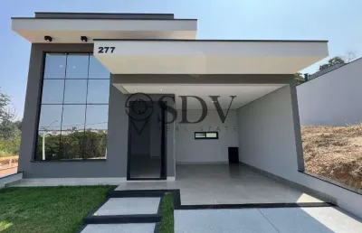 Casa em condomínio fechado com 3 quartos à venda na pedro alberto motz, 277, loteamento park gran reserve, indaiatuba por r$ 1.145.000