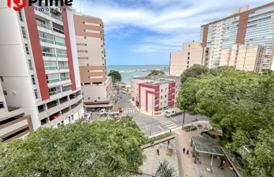 Apartamento de 1 quarto + dce, vista eterna para o mar, à venda no centro de guarapari/es, apenas à 75 metros das praias das castanheiras e namorados.