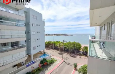 Apartamento com 3 suites, dce, vista para o mar e lazer completo disponivel para locação anual na quadra do mar da praia de peracanga, enseada azul em