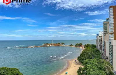 Apartamento à venda com vista para o mar da linda praia das castanheiras no centro de guarapari/es. marque uma visita e se encante!