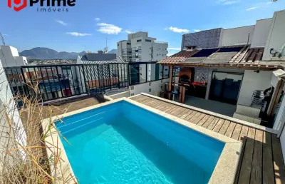 Cobertura linear impecável à venda no centro de guarapari/es - privacidade e conforto perfeitos para receber bem!