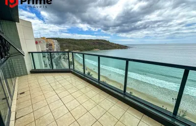 Cobertura duplex à venda de frente para a badalada praia do morro em guarapari/es. 4 quartos sendo 2 suítes, 2 salas e 2 vagas. marque uma visita!