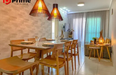 Lindo apartamento à venda de 3 quartos, decorado, com lazer completo na badalada praia de bacutia, enseada azul - guarapari/es. marque uma visita!