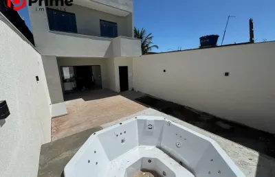 Casa duplex de 4 quartos com lazer completo à venda em nova guarapari/es. entrega para março de 2025. marque uma visita sem compromisso!