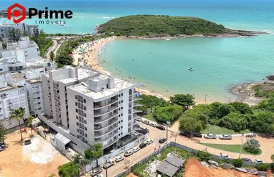 Sensacional apartamento de 4 suítes com hidro de frente para a praia de bacutia, na enseada azul - guarapari/es. venha se encantar com esta unidade.