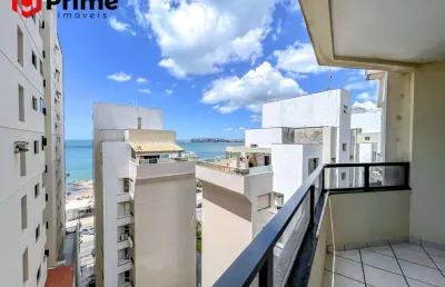 3 quartos com vista para o mar à venda na praia do morro em guarapari-es, à 140 metros da orla da praia, conforto e segurança para toda a familia!