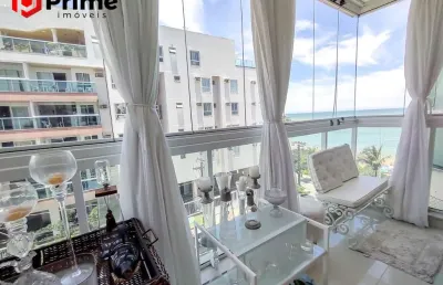 Excelente apartamento à venda de 4 quartos, 2 vagas, vista para o mar, lazer completo na praia de peracanga, enseada auzl - nova guarapari/es.