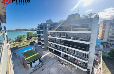 Cobertura com 378 m² à venda de frente para o mar na praia de peracanga - enseada azul, guarapari/es!
