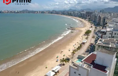 Cobertura duplex, 04 quartos, lazer privativo, frente para o mar da praia do morro, guarapari/es.