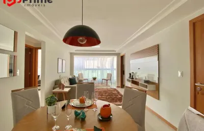 Apartamento de 3 quartos novo e decorado em prédio frente mar com lazer completo à venda na praia do morro, guarapari/es. confira!
