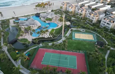 Apartamento pé na areia à venda | porto das dunas, aquiraz