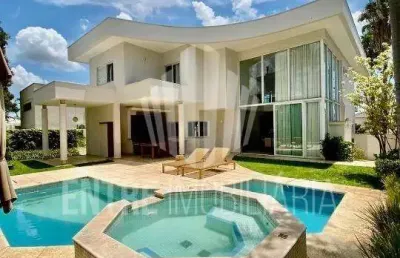 Casa em condomínio fechado com 4 quartos à venda na avenida alphaville, 8, alphaville dom pedro, campinas, 482 m2 por r$ 3.900.000