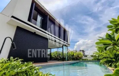 Casa em condomínio fechado com 4 quartos à venda na rua vanderlei martinghi junior, 506, alphaville dom pedro 3, campinas, 382 m2 por r$ 4.800.000