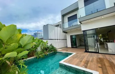 Casa em condomínio fechado com 4 quartos à venda na avenida presidente juscelino kubitschek de oliveira, 3851, parque brasil 500, paulínia, 245 m2 por r$ 1.950.000