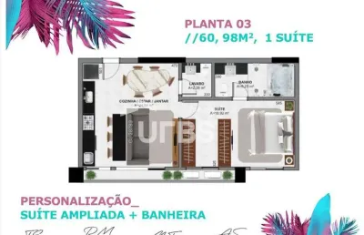 Apartamento com 1 quarto à venda na Rua T 44, Setor Bueno, Goiânia