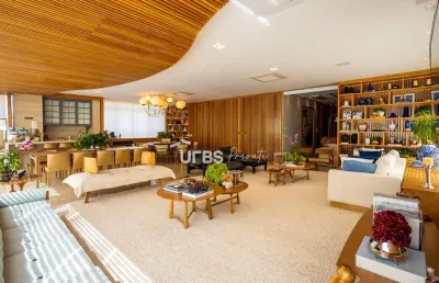 Apartamento semi mobiliado com 363 m2 e 3 suítes à venda na praça do sol - setor oeste