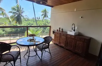Casa amarela - apartamento alto padrão em imbassaí, mata de são joão/ba