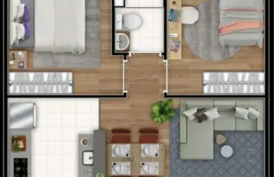 Cód:rrap4088 - apartamento à venda, 02 quartos, 01 banheiro - pompéia, piracicaba, sp