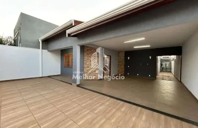 Casa com 3 dormitórios (quartos) bem amplos e 01 deles sendo suíte à venda no bairro jardim novo cambuí em hortolândia/sp.