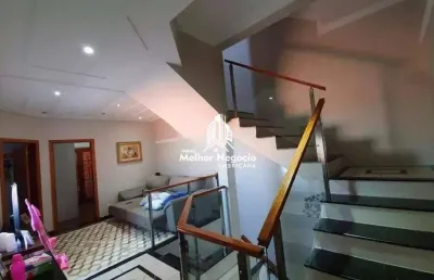 Casa assobradada 230 m²com 3 dormitórios sendo uma suíte master no parque nova carioba em americana/sp