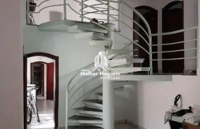 Casa de 220m²com 4 dormitórios sendo um suíte à venda no vila bertine em americana/ sp