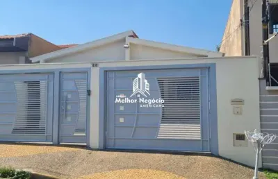 Casa térrea 220m² com 3 dormitórios no bairro chácara machadinho em americana- sp