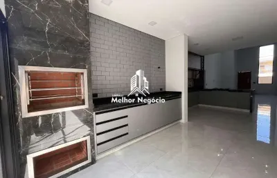 Casa à venda, 3 quartos, 2 banheiros condomínio villagio clotilde brossi - água branca - piracicaba sp