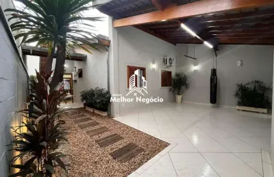 Linda! casa 120m² de construção, à venda, 3 dormitórios (quartos), 2 banheiro jardim oriente, piracicaba, sp