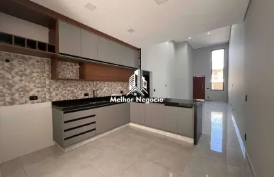Casa à venda, 3 quartos, 2 banheiros condomínio villagio clotilde brossi - água branca - piracicaba sp
