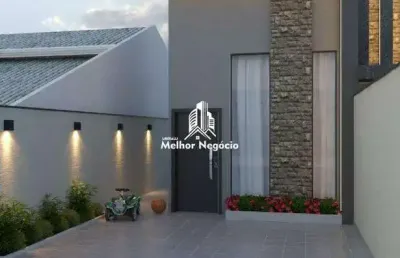 Casa nova com 3 dormitórios (01 suíte) à venda em sumaré.