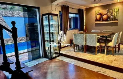 Linda casa 297m² de construção, à venda, 4 dormitórios (quartos), 4 banheiros - bairro nova piracicaba - piracicaba sp
