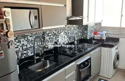 Apartamento no bairro parque yolanda (nova veneza) 47m² à venda, 2 dormitórios (quartos), 1 banheiro - sumaré, sp
