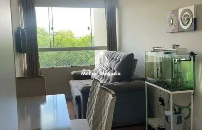 Apartamento à venda no condomínio campo dos hibiscos, no jardim maria luiza, em sumaré - sp. o imóvel conta com 2 dormitórios, 1 banheiro e 1 vaga de