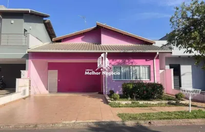 Casa à venda com 3 quartos em condomínio raízes- jardim planalto- paulínia/sp