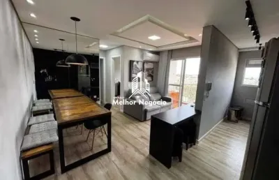 Apartamento à venda com 2 quartos, localizado no bairro jardim mollon em santa bárbara d'oeste/sp, condomínio california boulevard condomínio clube.
