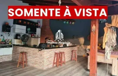 (não aceita financiamento)chácara com 02 quartos (01 suíte) à venda no bairro vivendas bela vista, piracicaba - sp
