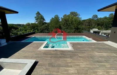 Linda casa térrea com 4 suítes e piscina à venda no jardim das palmeiras - bragança paulista