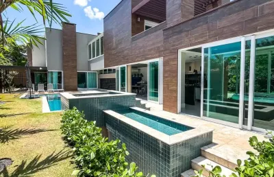 Exclusivo sobrado à venda de porteira fechada no prestigiado mont blanc résidence em campinas/sp