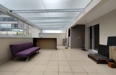 Apartamento garden a venda no tatuapé em são paulo com ampla varanda gourmet