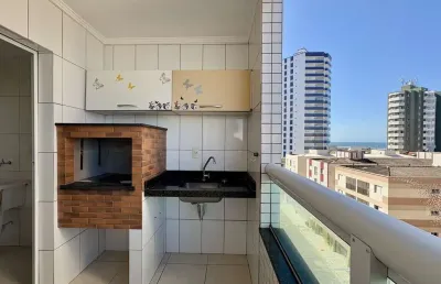 Apartamento para venda em praia grande, caiçara, 2 dormitórios, 1 suíte, 1 banheiro, 2 vagas