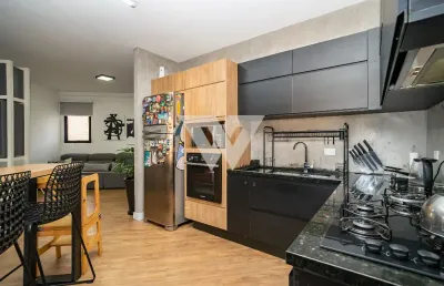 Apartamento mobiliado 134m2 no bairro juvevê , 4 quartos, 2 suítes, 2 vagas, curitiba-pr
