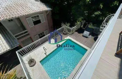 Casa com 4 quartos à venda na rua amadeu gomes, sapê, niterói, 308 m2 por r$ 1.300.000