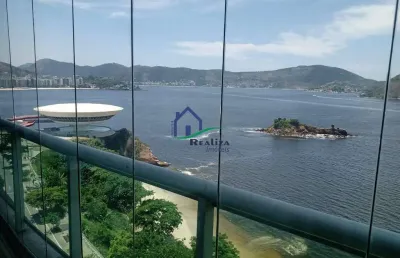 Apartamento com 4 quartos à venda na avenida almirante benjamin sodré, boa viagem, niterói, 259 m2 por r$ 2.950.000
