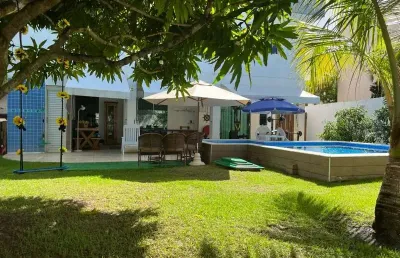 Casa em condomínio fechado com 4 quartos à venda na alphaville litoral norte, 23, abrantes, camaçari por r$ 1.850.000