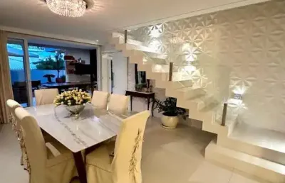 Casa em condomínio fechado com 4 quartos à venda na alphaville litoral norte, abrantes, camaçari, 300 m2 por r$ 2.540.000